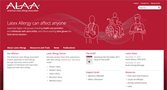 Desktop Screenshot of latexallergyresources.org